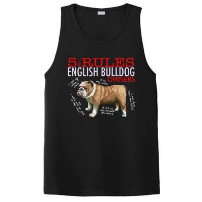 5 Rules For English Bulldog Owners Gift PosiCharge Competitor Tank