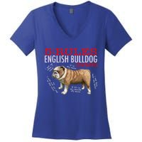 5 Rules For English Bulldog Owners Gift Women's V-Neck T-Shirt