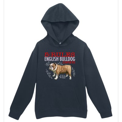 5 Rules For English Bulldog Owners Gift Urban Pullover Hoodie