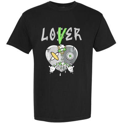 5 Retro Green Bean Loser Lover Heart Shoes 5s Green Bean Garment-Dyed Heavyweight T-Shirt