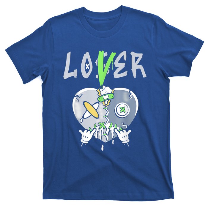 5 Retro Green Bean Loser Lover Heart Shoes 5s Green Bean T-Shirt