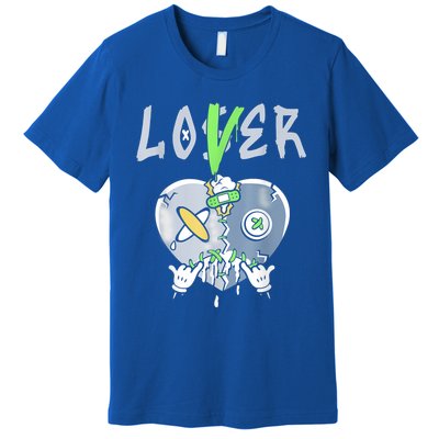 5 Retro Green Bean Loser Lover Heart Shoes 5s Green Bean Premium T-Shirt