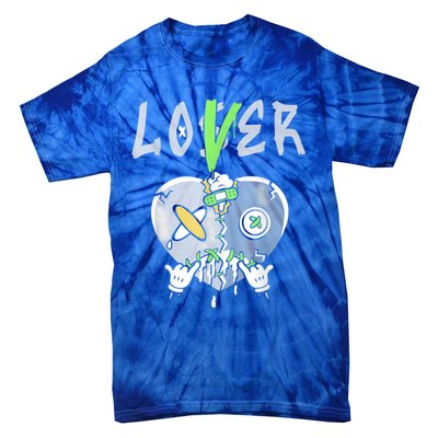 5 Retro Green Bean Loser Lover Heart Shoes 5s Green Bean Tie-Dye T-Shirt