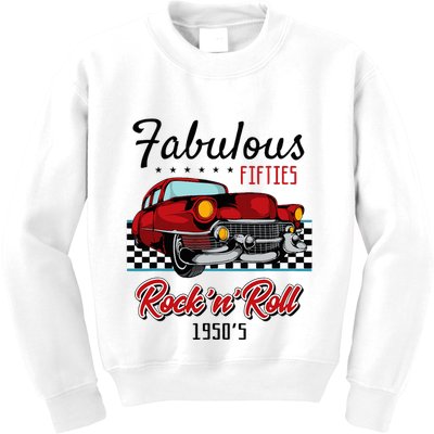 50s Rockabilly Vintage 1950s Clothing Kids Sweatshirt