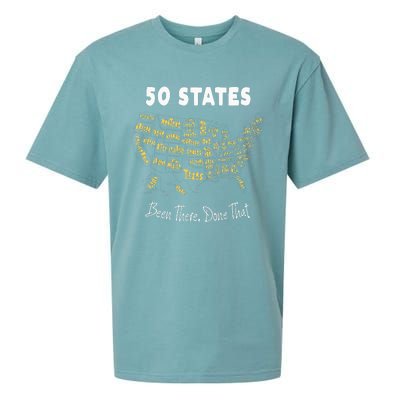 50 States Been There Done That Souvenir For Men For Women Sueded Cloud Jersey T-Shirt