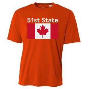 51st State Canada Funny Trump Cooling Performance Crew T-Shirt