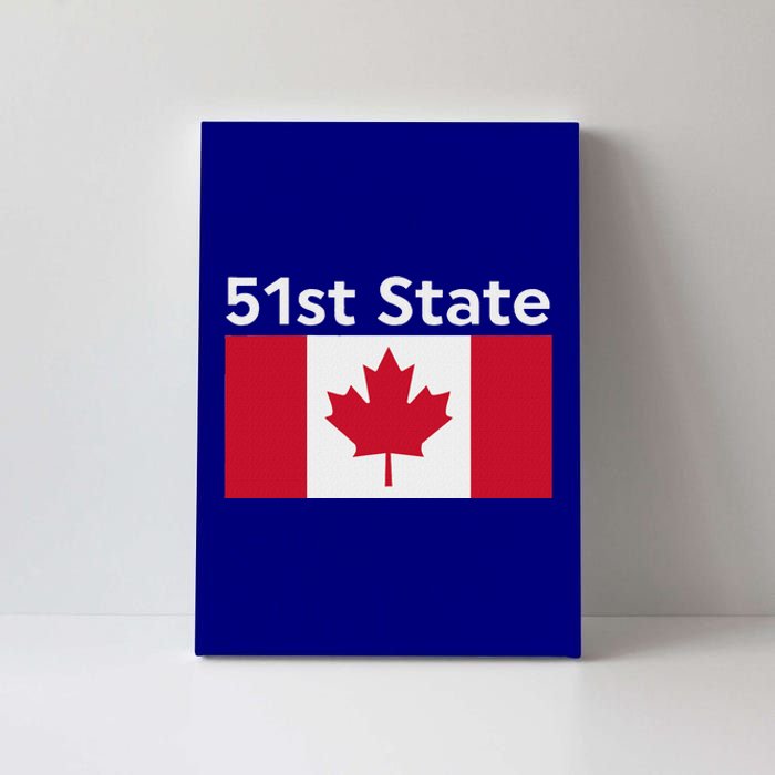 51st State Canada Funny Trump Canvas