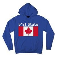 51st State Canada Funny Trump Tall Hoodie