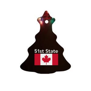 51st State Canada Funny Trump Ceramic Tree Ornament