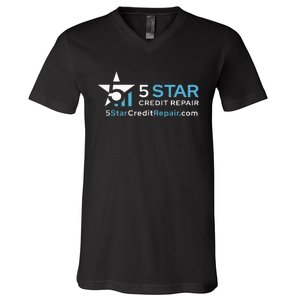 5 Star Credit Repair V-Neck T-Shirt