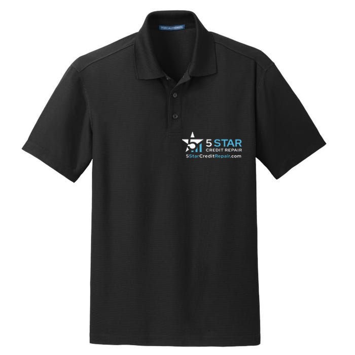 5 Star Credit Repair Dry Zone Grid Polo