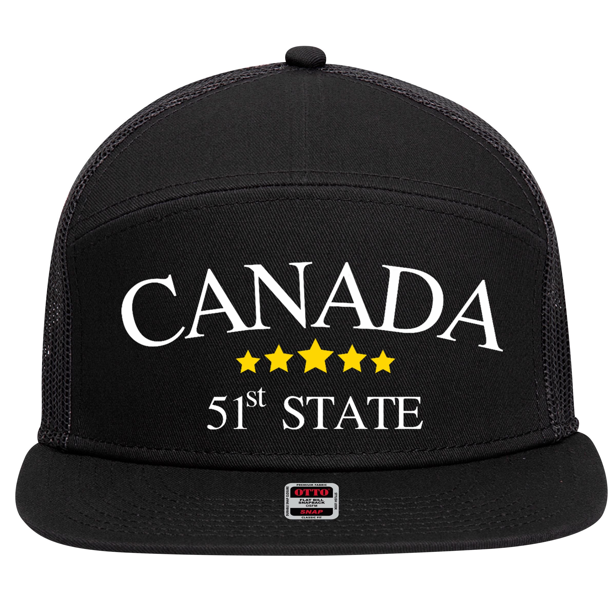51st State Canada 7 Panel Mesh Trucker Snapback Hat