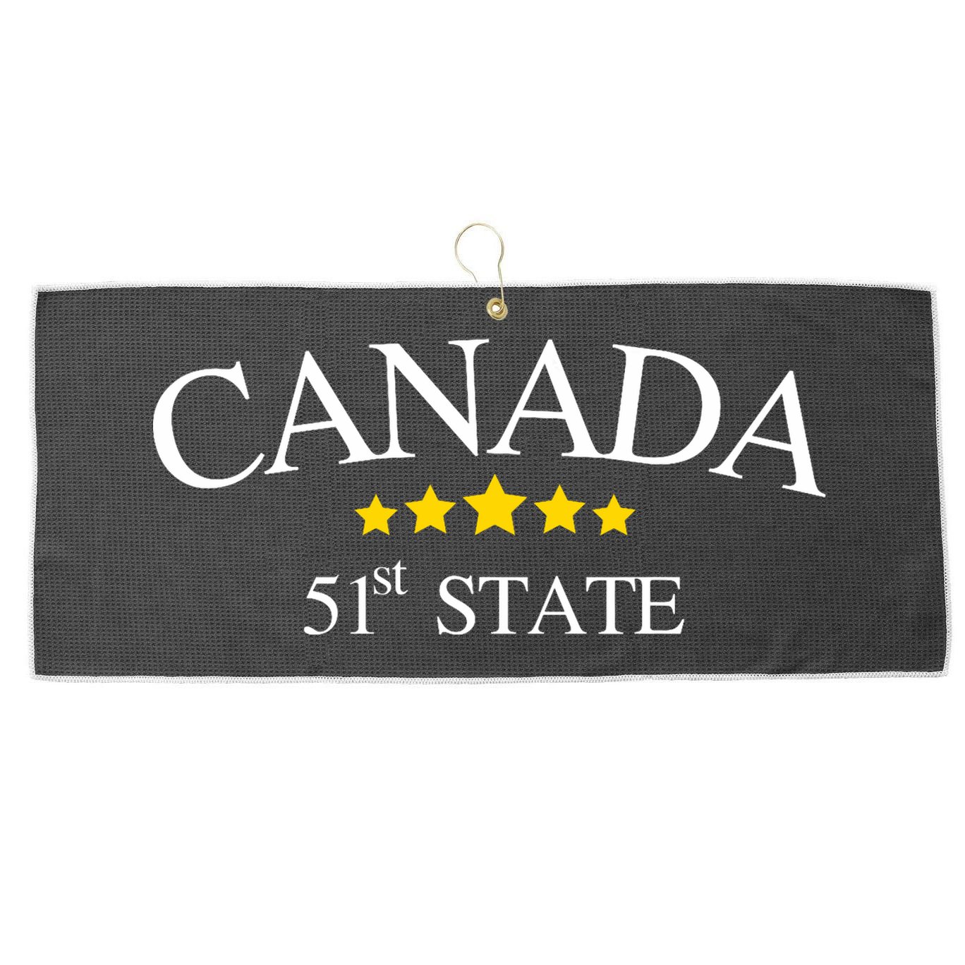 51st State Canada Large Microfiber Waffle Golf Towel