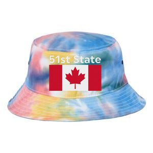 51st State Canada Funny Trump Tie Dye Newport Bucket Hat