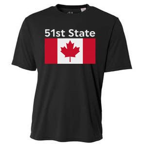 51st State Canada Funny Trump Cooling Performance Crew T-Shirt