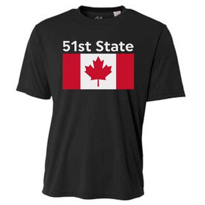 51st State Canada Funny Trump Cooling Performance Crew T-Shirt