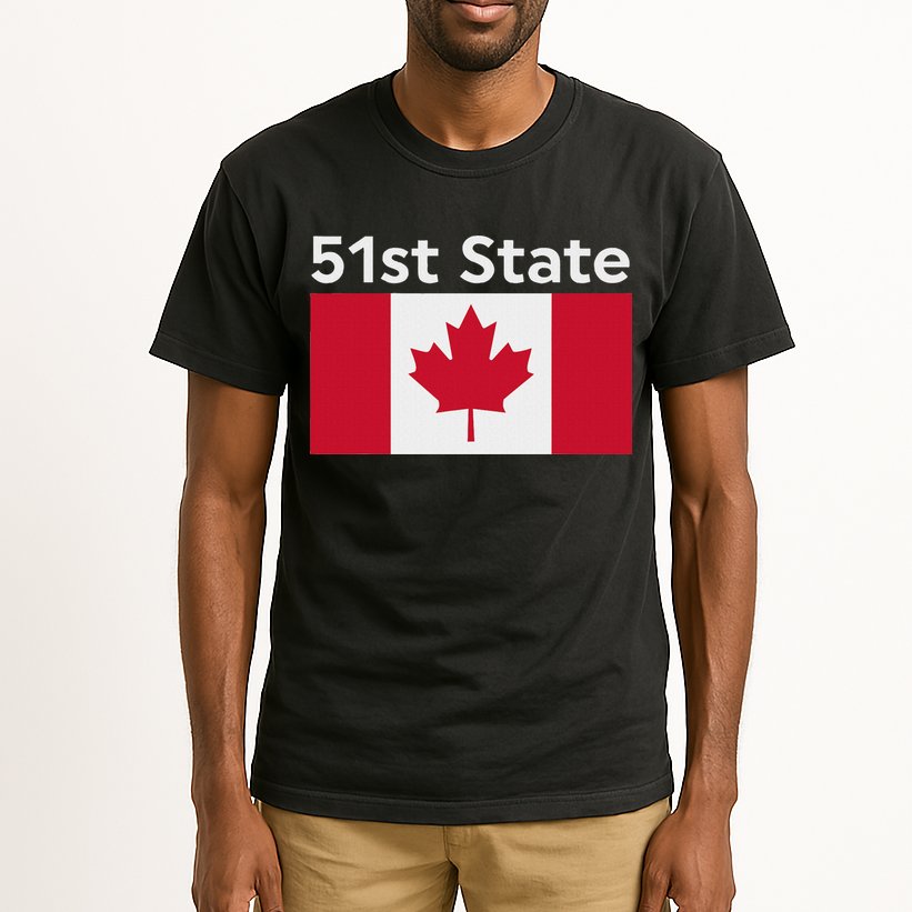 51st State Canada Funny Trump Tall T-Shirt