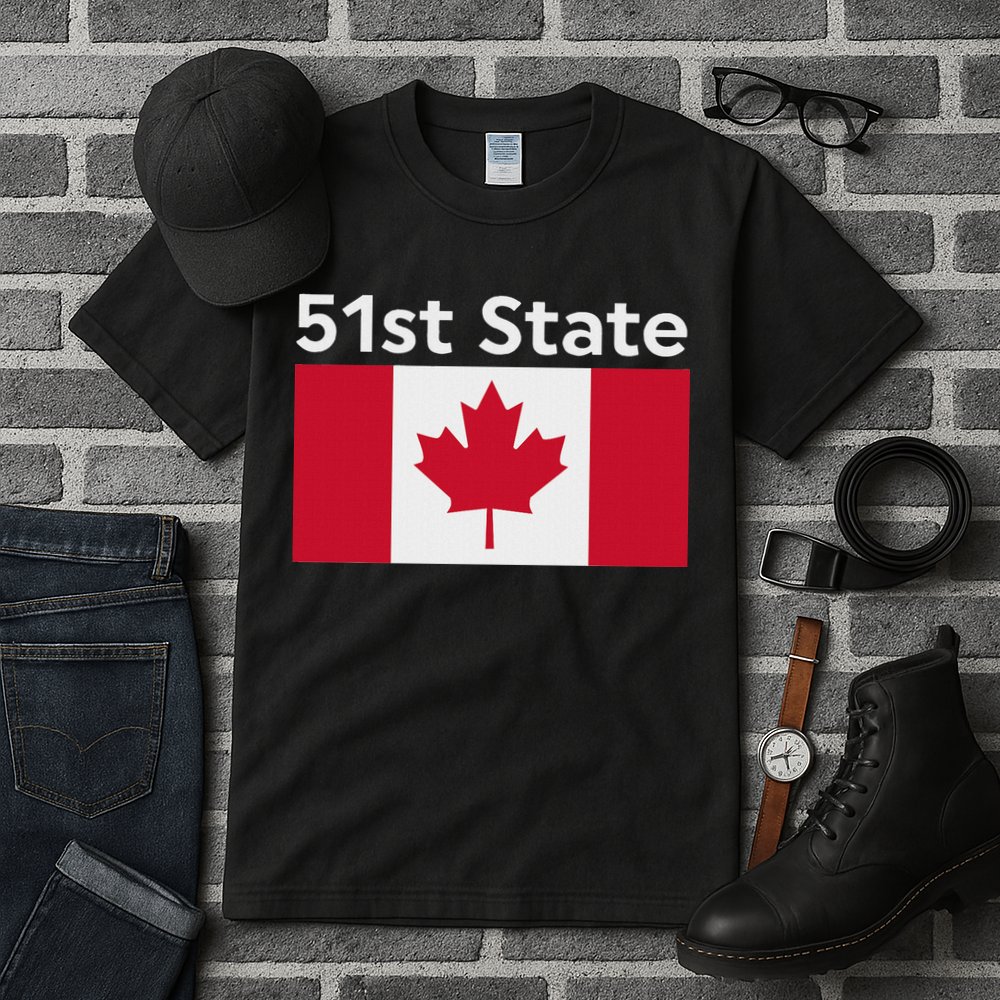 51st State Canada Funny Trump Tall T-Shirt