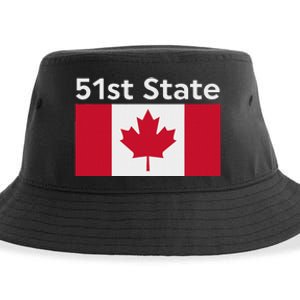 51st State Canada Funny Trump Sustainable Bucket Hat