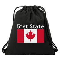 51st State Canada Funny Trump Drawstring Bag