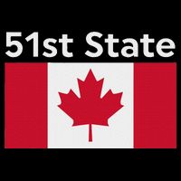 51st State Canada Funny Trump Drawstring Bag