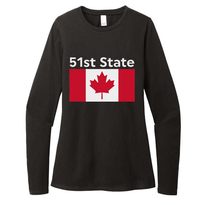 51st State Canada Funny Trump Womens CVC Long Sleeve Shirt