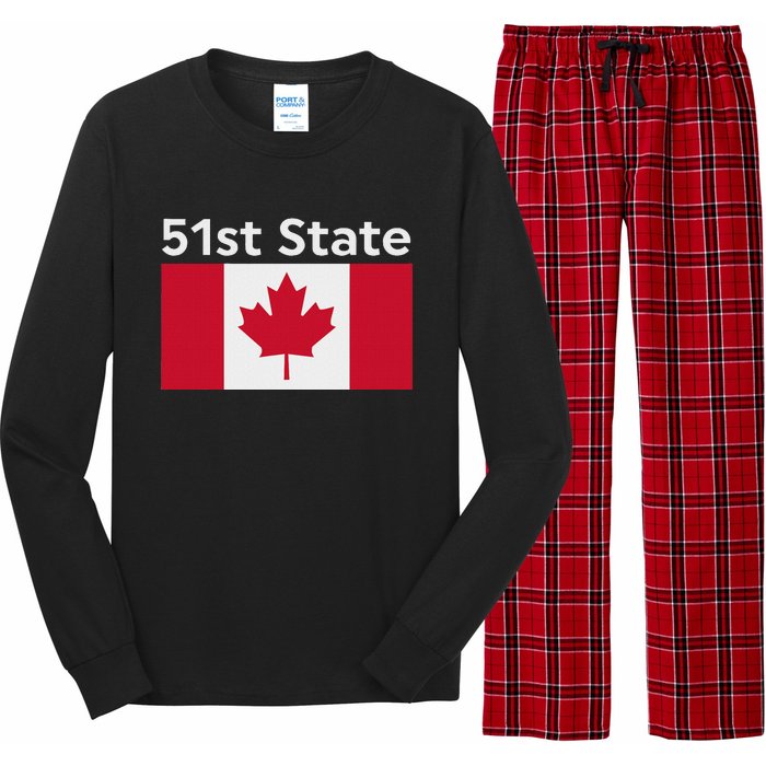 51st State Canada Funny Trump Long Sleeve Pajama Set