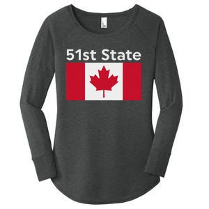 51st State Canada Funny Trump Women's Perfect Tri Tunic Long Sleeve Shirt