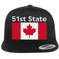 51st State Canada Funny Trump Flat Bill Trucker Hat