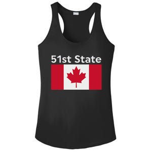 51st State Canada Funny Trump Ladies PosiCharge Competitor Racerback Tank