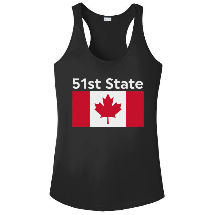 51st State Canada Funny Trump Ladies PosiCharge Competitor Racerback Tank