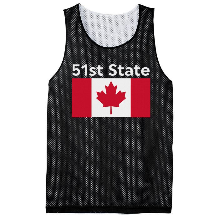 51st State Canada Funny Trump Mesh Reversible Basketball Jersey Tank