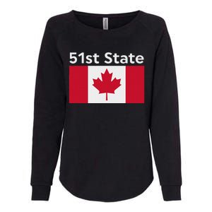 51st State Canada Funny Trump Womens California Wash Sweatshirt