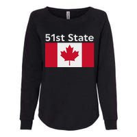 51st State Canada Funny Trump Womens California Wash Sweatshirt