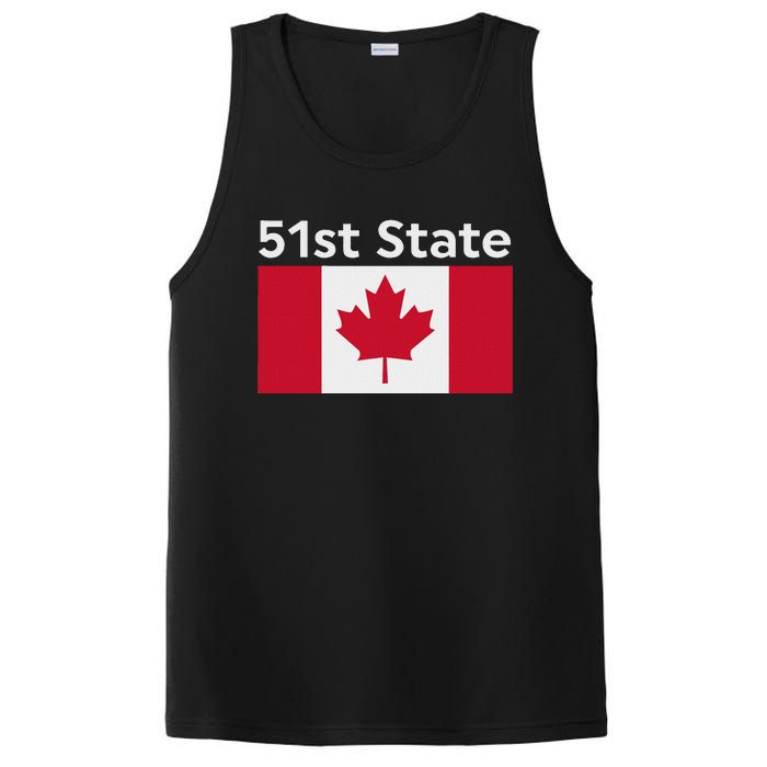 51st State Canada Funny Trump PosiCharge Competitor Tank