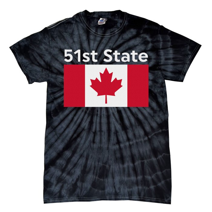 51st State Canada Funny Trump Tie-Dye T-Shirt