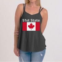 51st State Canada Funny Trump Women's Strappy Tank