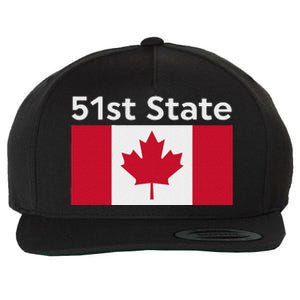 51st State Canada Funny Trump Wool Snapback Cap