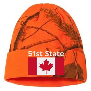 51st State Canada Funny Trump Kati Licensed 12" Camo Beanie