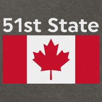 51st State Canada Funny Trump Cotton Canvas Backpack