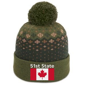 51st State Canada Funny Trump The Baniff Cuffed Pom Beanie