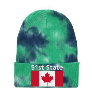 51st State Canada Funny Trump Tie Dye 12in Knit Beanie