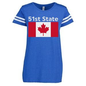 51st State Canada Funny Trump Enza Ladies Jersey Football T-Shirt