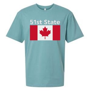 51st State Canada Funny Trump Sueded Cloud Jersey T-Shirt