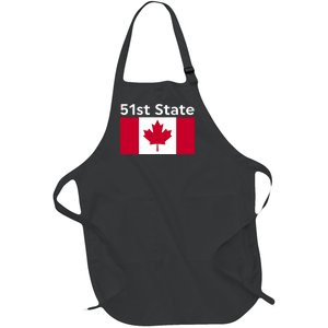 51st State Canada Funny Trump Full-Length Apron With Pockets