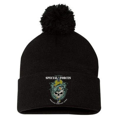 5th Special Forces Group Vietnam Veteran Pom Pom 12in Knit Beanie