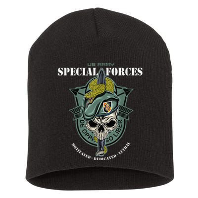 5th Special Forces Group Vietnam Veteran Short Acrylic Beanie