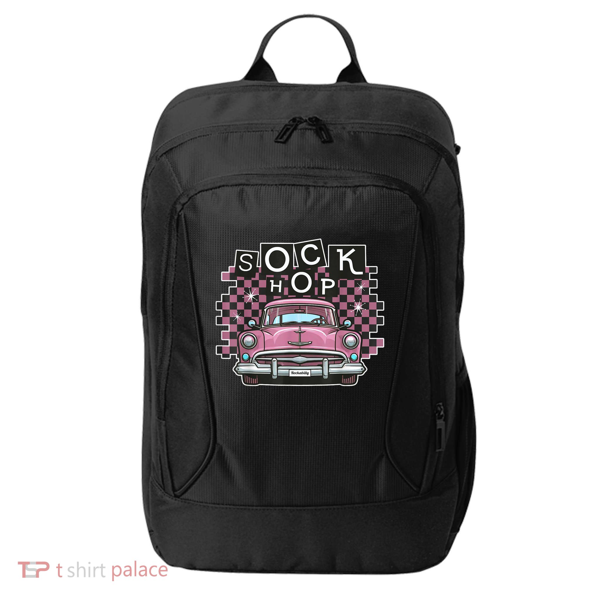 50s Sock Hop Dance Part Retro 1950s Party Doo Wop Rockabilly City Backpack