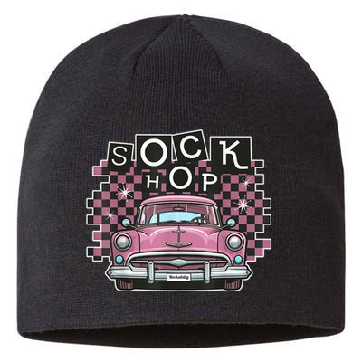 50s Sock Hop Dance Part Retro 1950s Party Doo Wop Rockabilly Sustainable Beanie