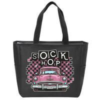 50s Sock Hop Dance Part Retro 1950s Party Doo Wop Rockabilly Zip Tote Bag